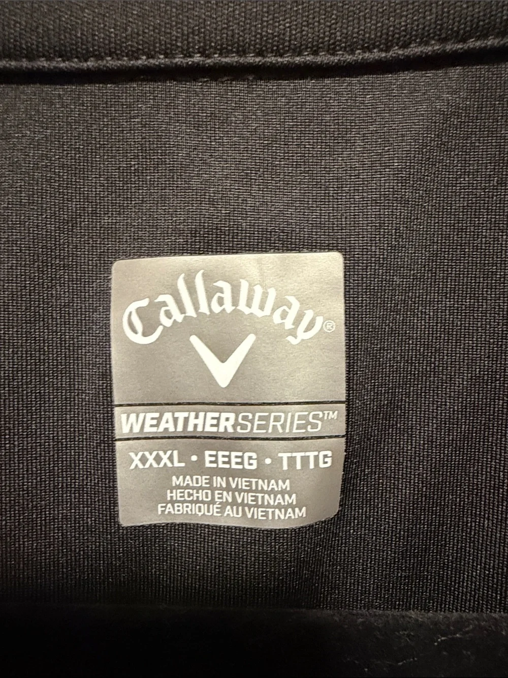 EUC Callaway Classic Black Lightweight Quarter-Zip Shirt Jacket XXXL